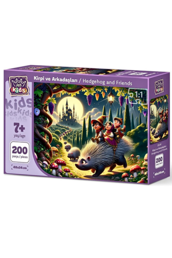 Kirpi ve Arkadaşları 200 Parça Puzzle
