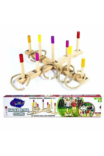 Play Wood Eğitici Ahşap Halka Atma Oyunu — Eğlenirken Öğren