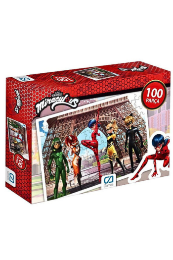 Miraculous Uğur Böceği Ve Kara Kedi 100 Parça Puzzle