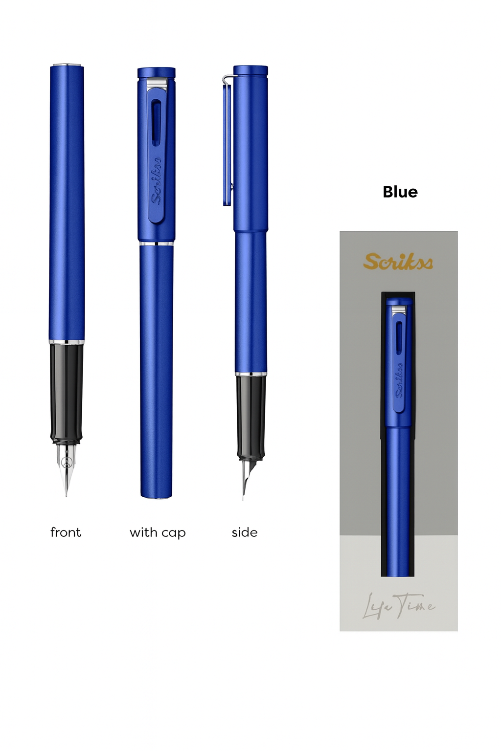 Scrikss Punto Dolma Kalem (Mavi)– Modern Tasarım ve Konforlu Yazım
