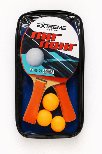Extreme Motion Masa Tenisi Seti – 2 Raket + 3 Top + Taşıma Çantası