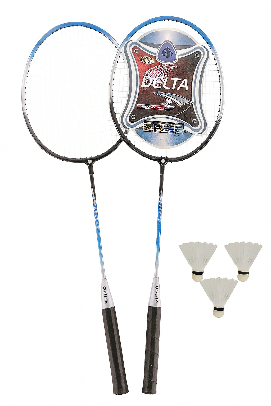Delta Badminton Raket Seti – 2 Raket + 3 Top + Fermuarlı Çanta