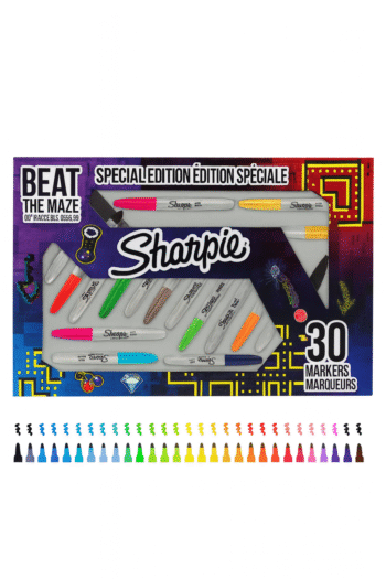 Sharpie Kalıcı Marker Seti – 30 Renk İnce Uç Permanent Marker Kalemler