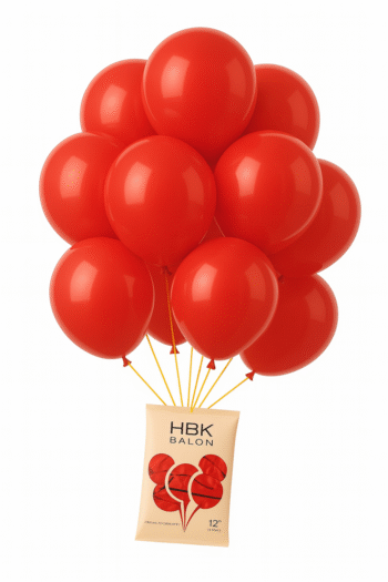 HBK Balon 12” (100’lü Paket) – Kırmızı
