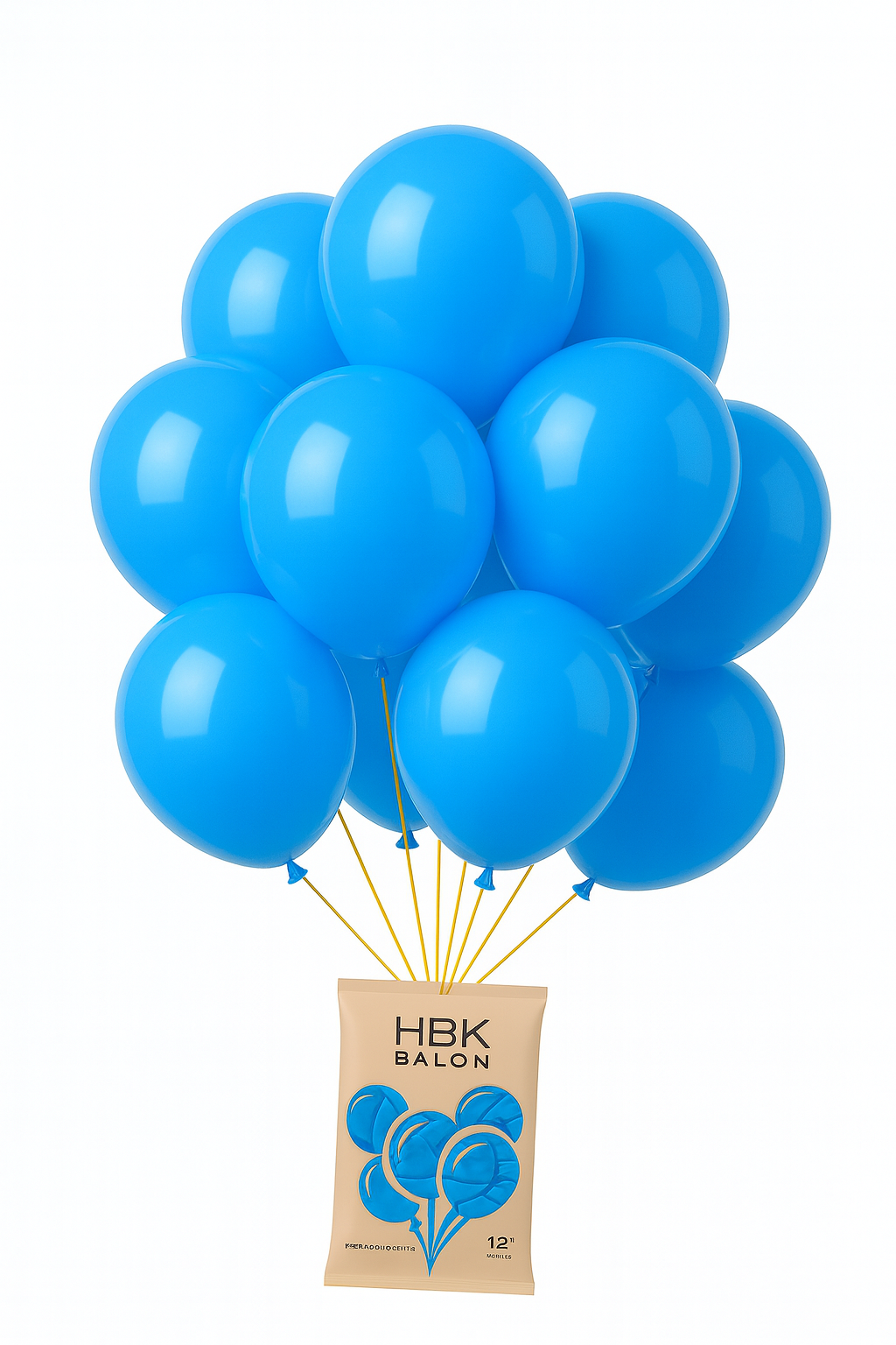 HBK Balon 12” (100’lü Paket) – Açık Mavi