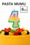 CRV Rakamlı Pasta Mumu 4 – Altın (6 cm)