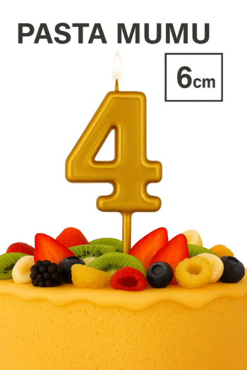 CRV Rakamlı Pasta Mumu 4 – Altın (6 cm) (Kopya)